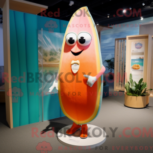 Mascot character of a Peach...