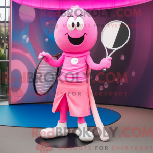 Mascot character of a Pink...