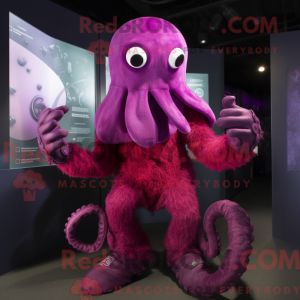 Máscara de cor Magenta...