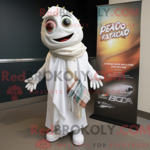 Maskot karakter af en hvid...