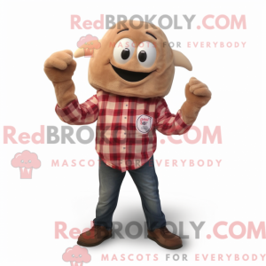 Mascot character of a Brown...