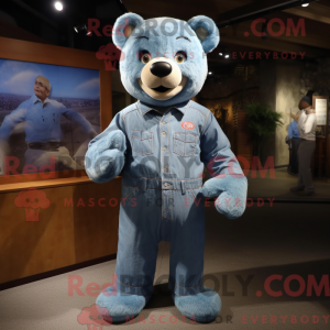Personaje mascota de un oso...