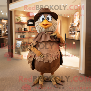 Mascot character of a Brown...
