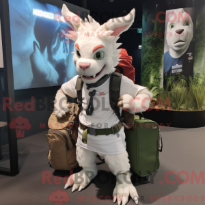 Mascot character of a White...