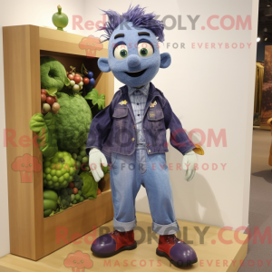Mascot character of a Grape...