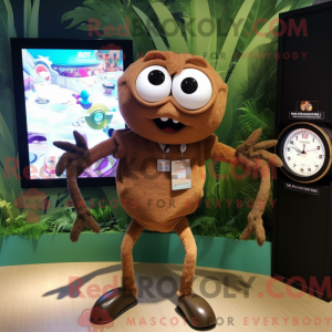 Mascot character of a Brown...