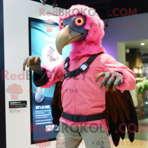 Máscara de proteção rosa...