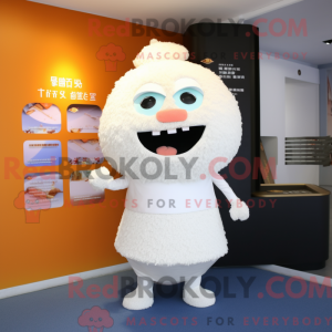 Mascot character of a White...