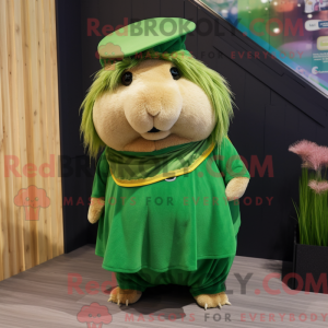 Mascot character of a Green...