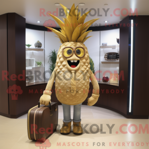 Mascot character of a Tan...
