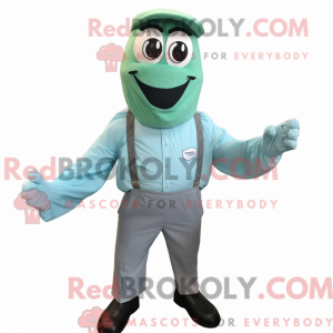 Mascot character of a Teal...
