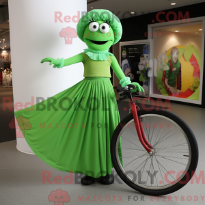 Mascot character of a Green...