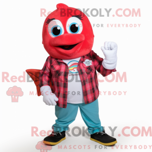 Maskot karakter af en Red...