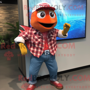 Maskot karakter af en Red...