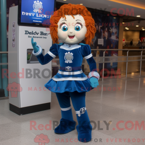 Mascot character of a Blue...