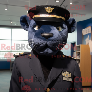 Mascot character of a Navy...