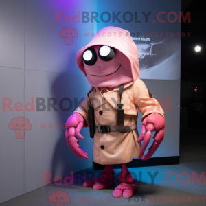 Mascot character of a Pink...