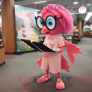 Personagem de máscara rosa...