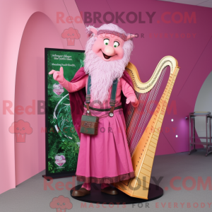 Mascot character of a Pink...