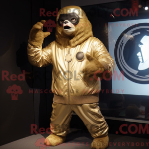Maskottchen eines goldenen...