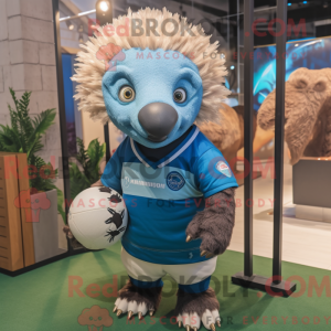 Mascot character of a Blue...