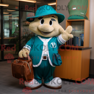 Mascot character of a Teal...