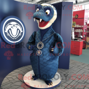 Mascot character of a Navy...