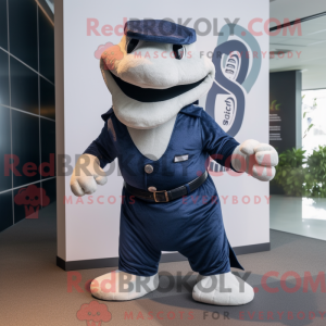 Maskotkarakter af en Navy...