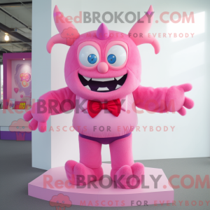 Mascot character of a Pink...