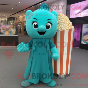 Postava maskota Teal Pop...