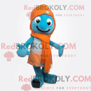 Mascot character of a Cyan...
