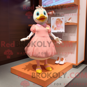 Mascot character of a Peach...