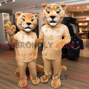 Maskottchen eines goldenen...