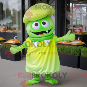 Mascot character of a Lime...