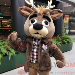 Mascot character of a Brown...