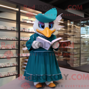 Mascot character of a Teal...