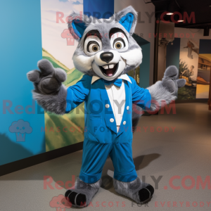 Mascot character of a Blue...