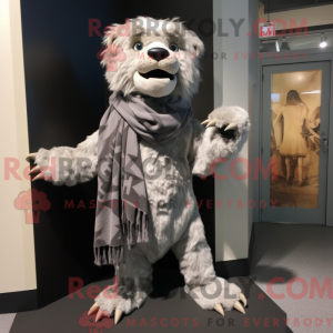 Mascot character of a Gray...