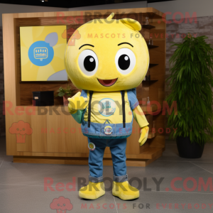 Mascot character of a Lemon...