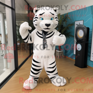 Mascot character of a White...