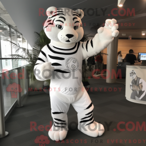 Mascot character of a White...