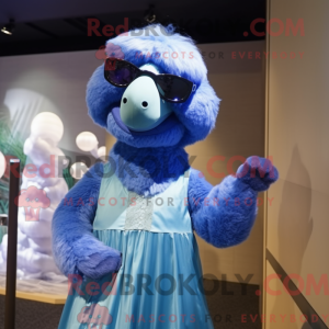 Mascot character of a Blue...
