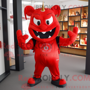 Mascot character of a Red...