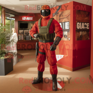 Postava maskota Red Gi Joe...