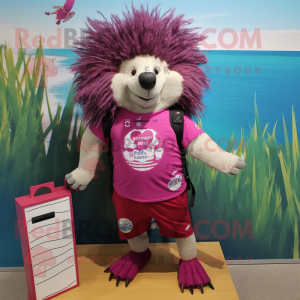 Magenta Porcupine maskot...