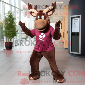 Mascot character of a Brown...