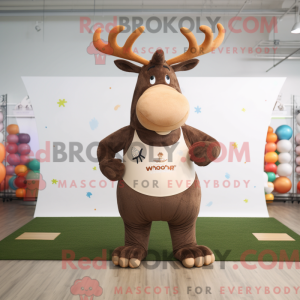 Mascot character of a Brown...