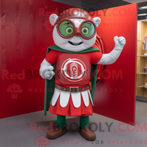 Maskottchen mit rotem...