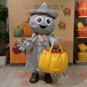 Mascot character of a Gray...