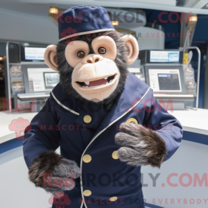 Mascot character of a Navy...